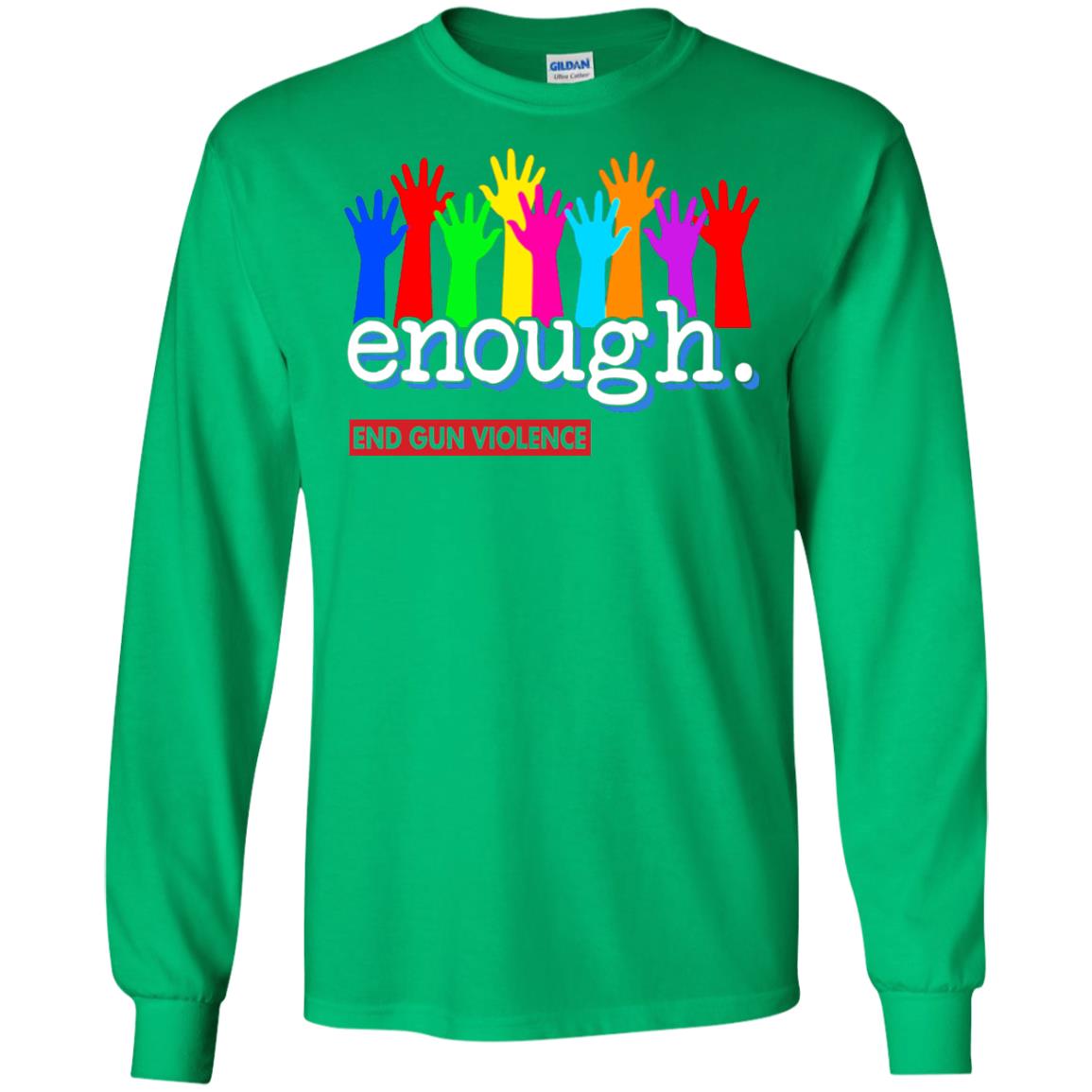 End Gun Violence Enough Gun Control T-shirt Irish Green