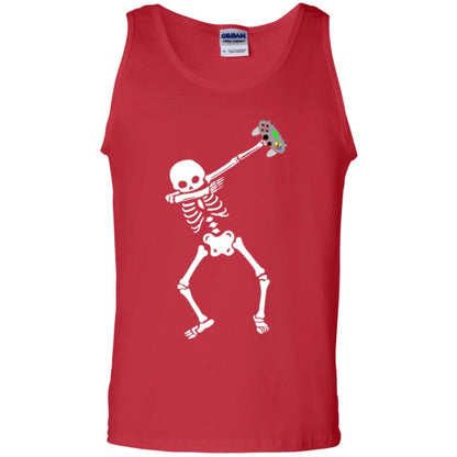 Gamer T-shirt Dabbing Skeleton Red
