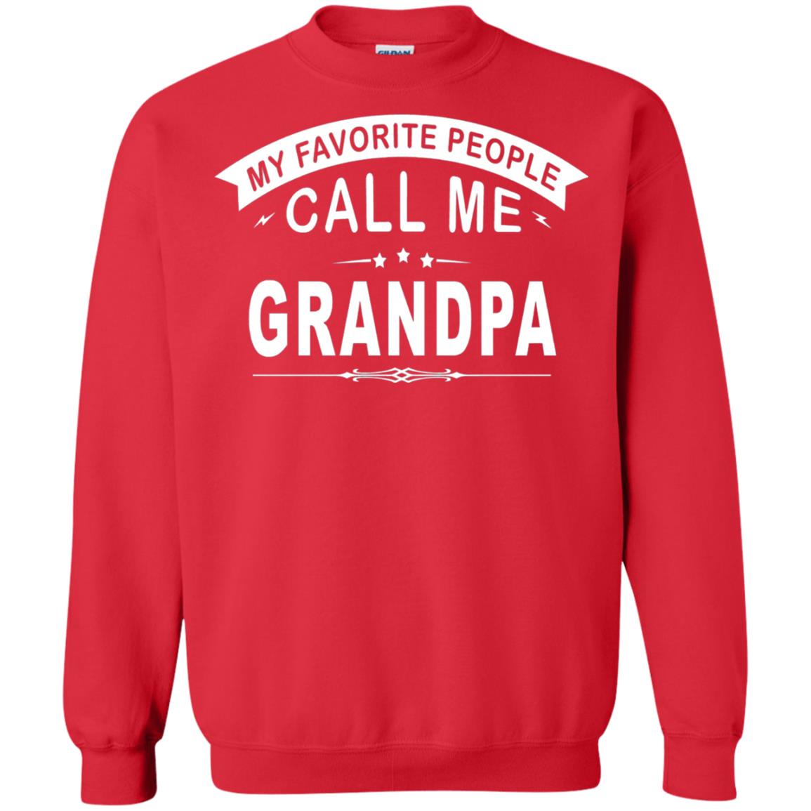 My Favorite People Call Me Grandpa Papa T-shirt Red