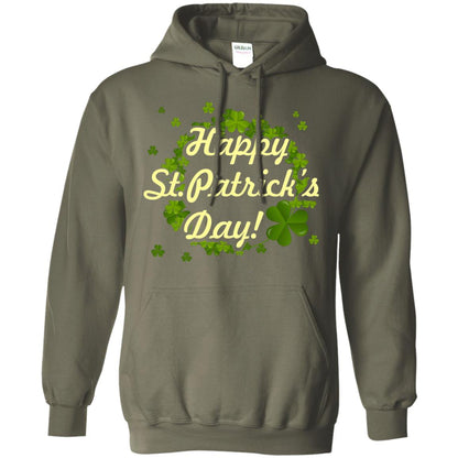 Happy St.patricks Day Shamrocks T-shirt Military Green