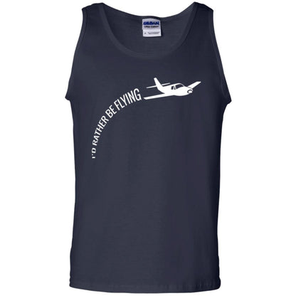 Airplane Pilot T-shirt I_d Rather Be Flying Navy