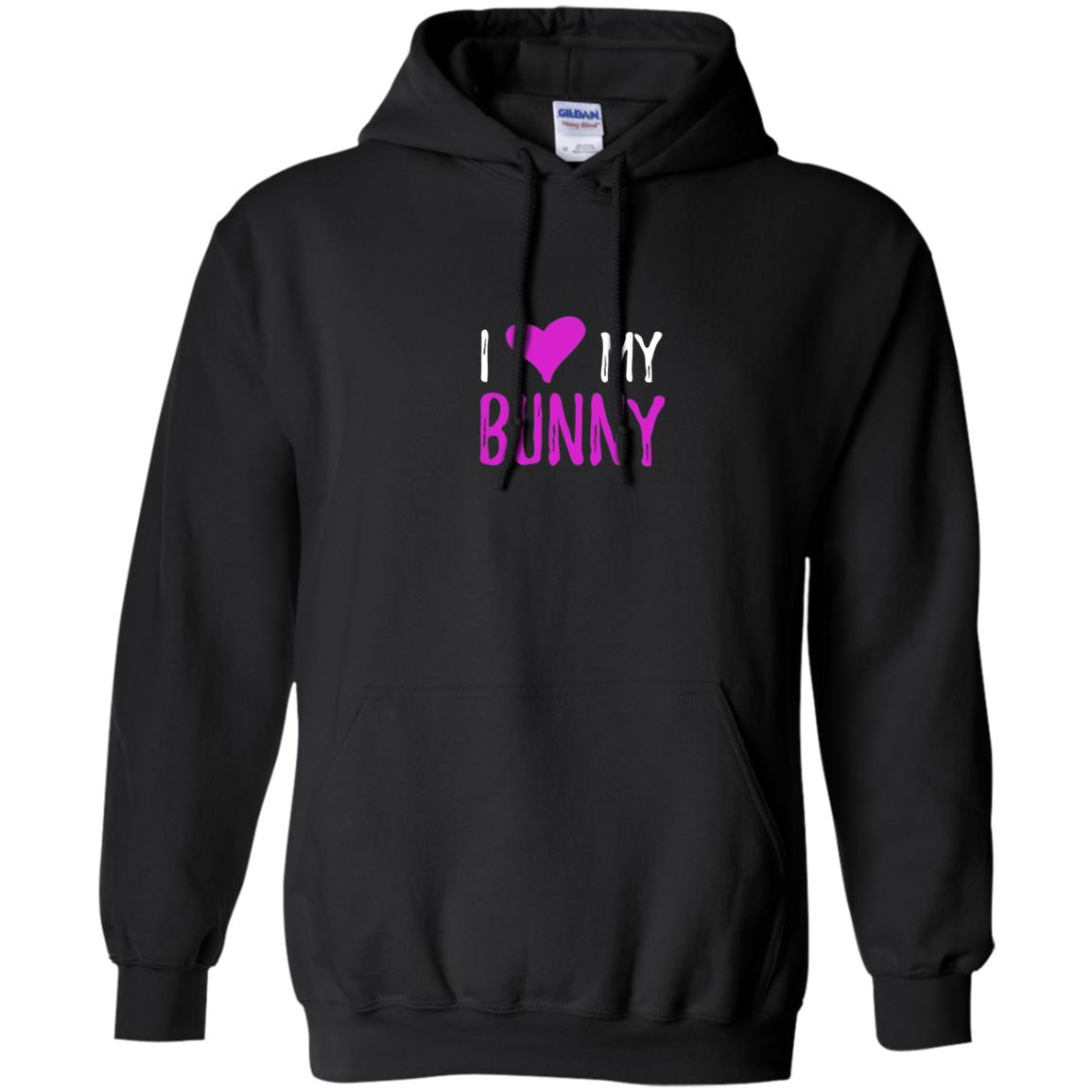 Bunny Rabbit Mom Shirt I Love My Bunny Black