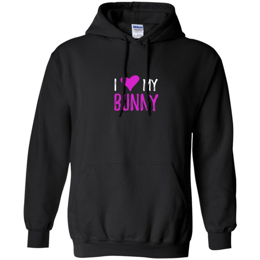 Bunny Rabbit Mom Shirt I Love My Bunny Black