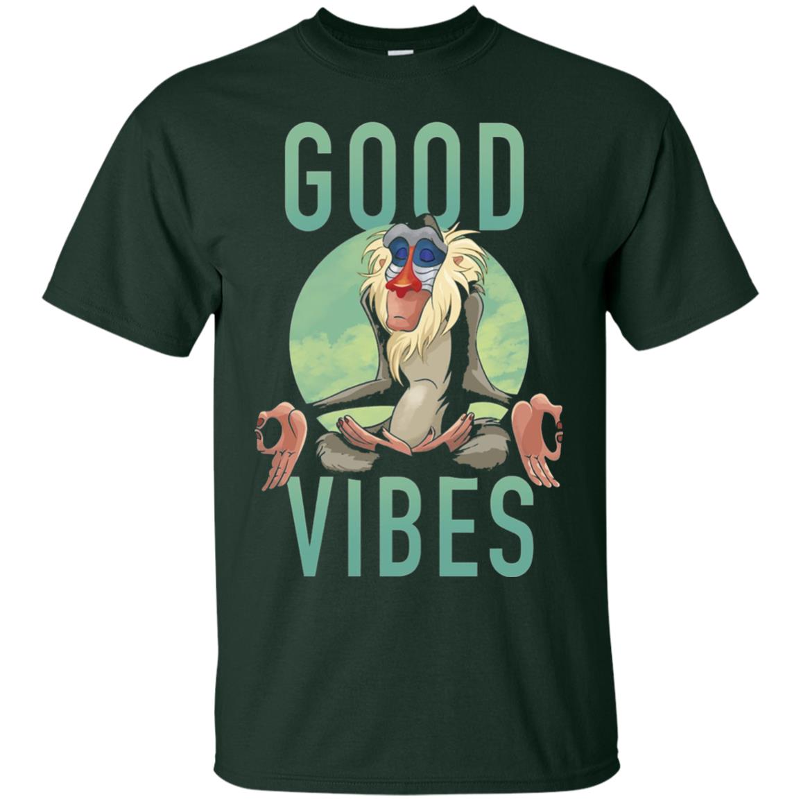 Disney Lion King Rafiki Meditate Good Vibes Graphic T-shirt Forest