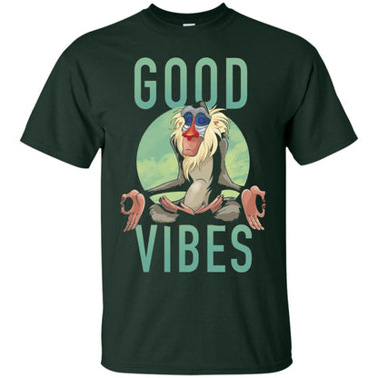 Disney Lion King Rafiki Meditate Good Vibes Graphic T-shirt Forest