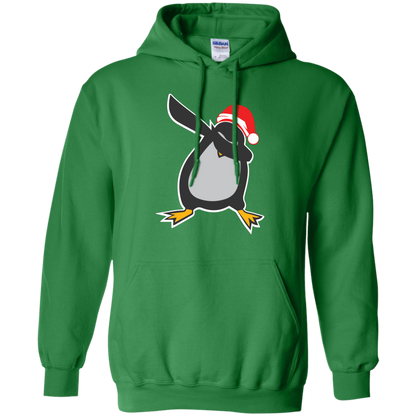 Christmas T-Shirt Dabbing Penguin Irish Green