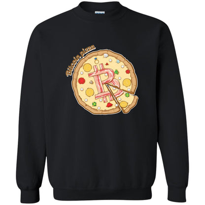 Funny Bitcoin Pizza T-shirt Crypto Currency Black