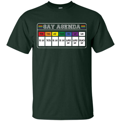 Gay Agenda Funny Lgbt T-shirt Forest