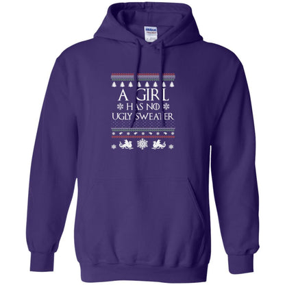 Christmas T-shirt Girl Has No Ugly Sweater Purple