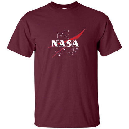 Nasa Full Blue Logo Graphic T-Shirt Maroon