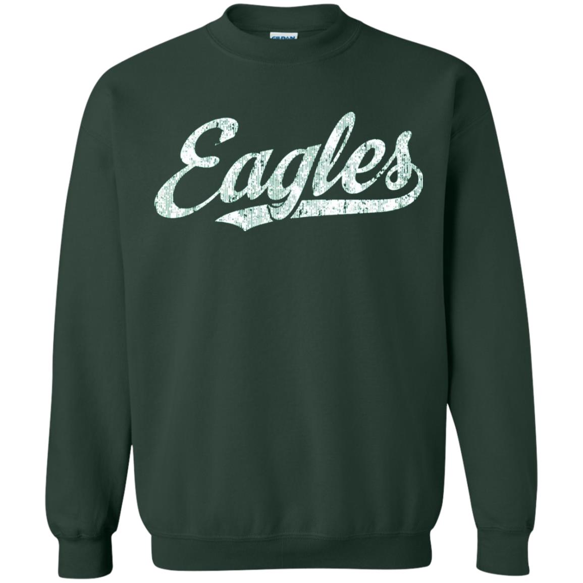 Eagles Mascot T-shirt Vintage Sports Name Forest Green