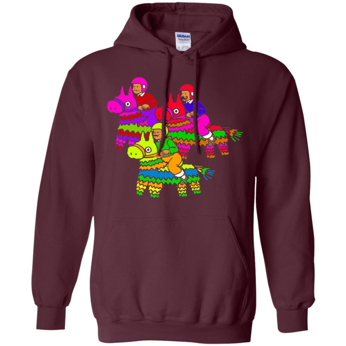 Cinco De Derby Pinata Jockeys Horse Race T-shirt Maroon