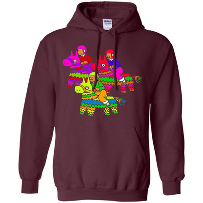 Cinco De Derby Pinata Jockeys Horse Race T-shirt Maroon