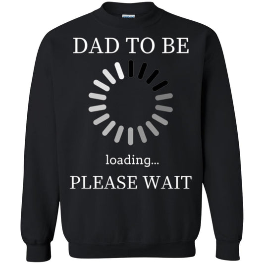 Funny Future Father T-shirt Dad Tobe Loading Please Wait Black