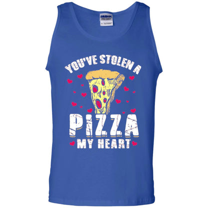 Funny Valentines Day Shirt Food Gift You_ve Stolen Pizza My Heart Royal