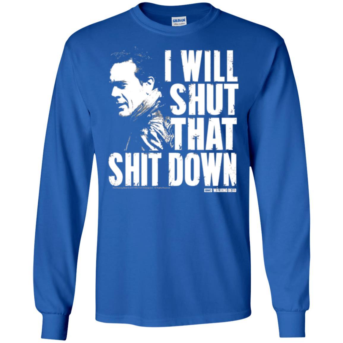 Film T-shirt I Shut That Shit Down Royal