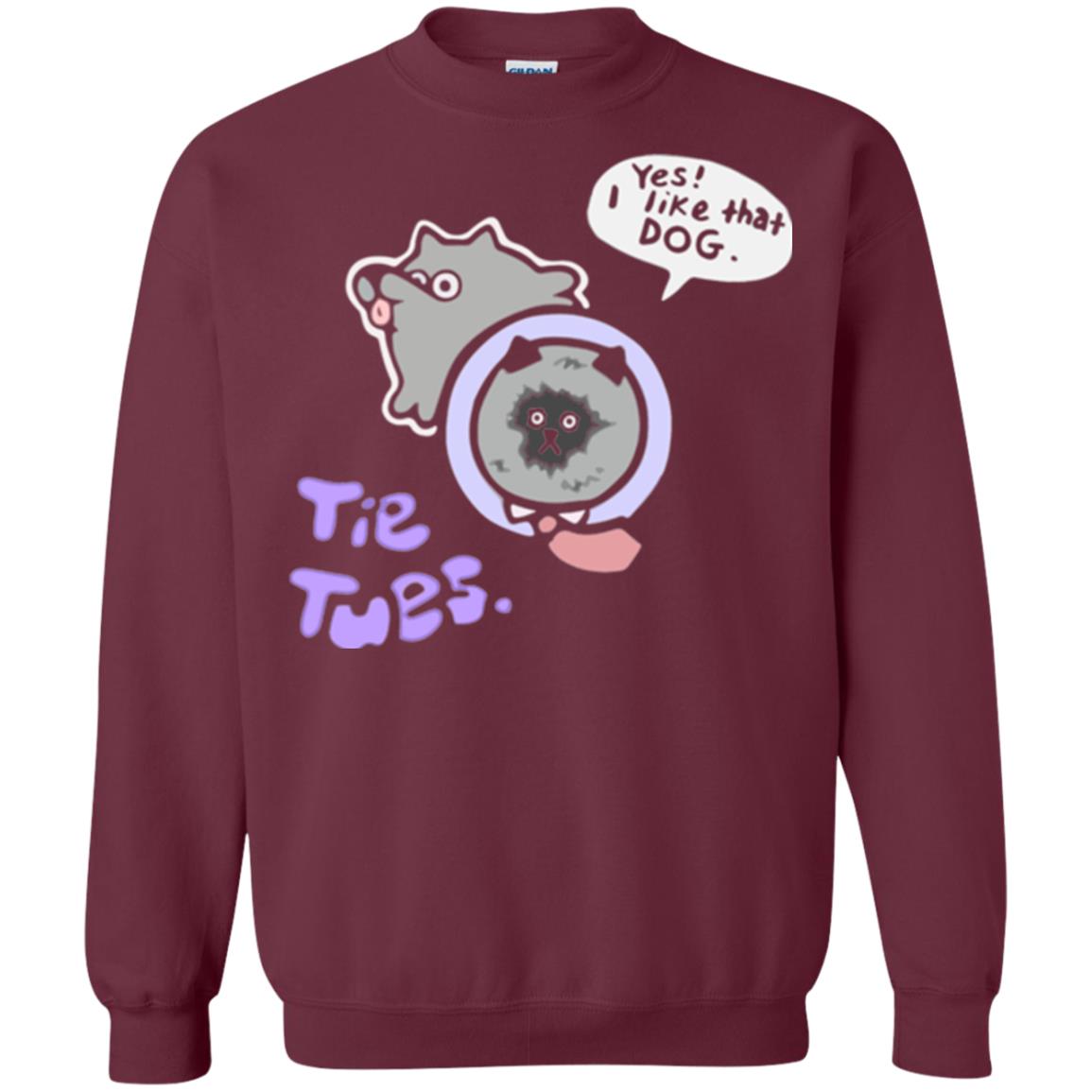 Yes I Like That Dog Tietuesday Dog Lover T-shirt Maroon