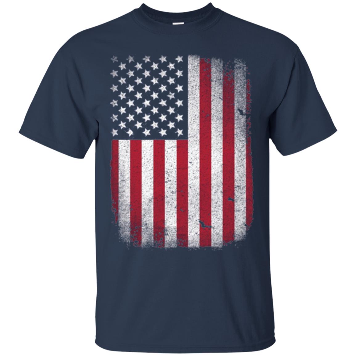 Usa Flag T-shirt 4th July Navy