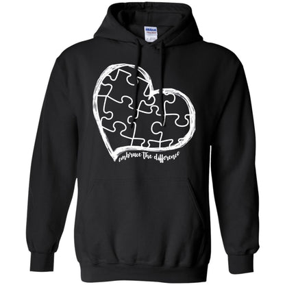 Autism Awareness Embrace Differences Shirt Black