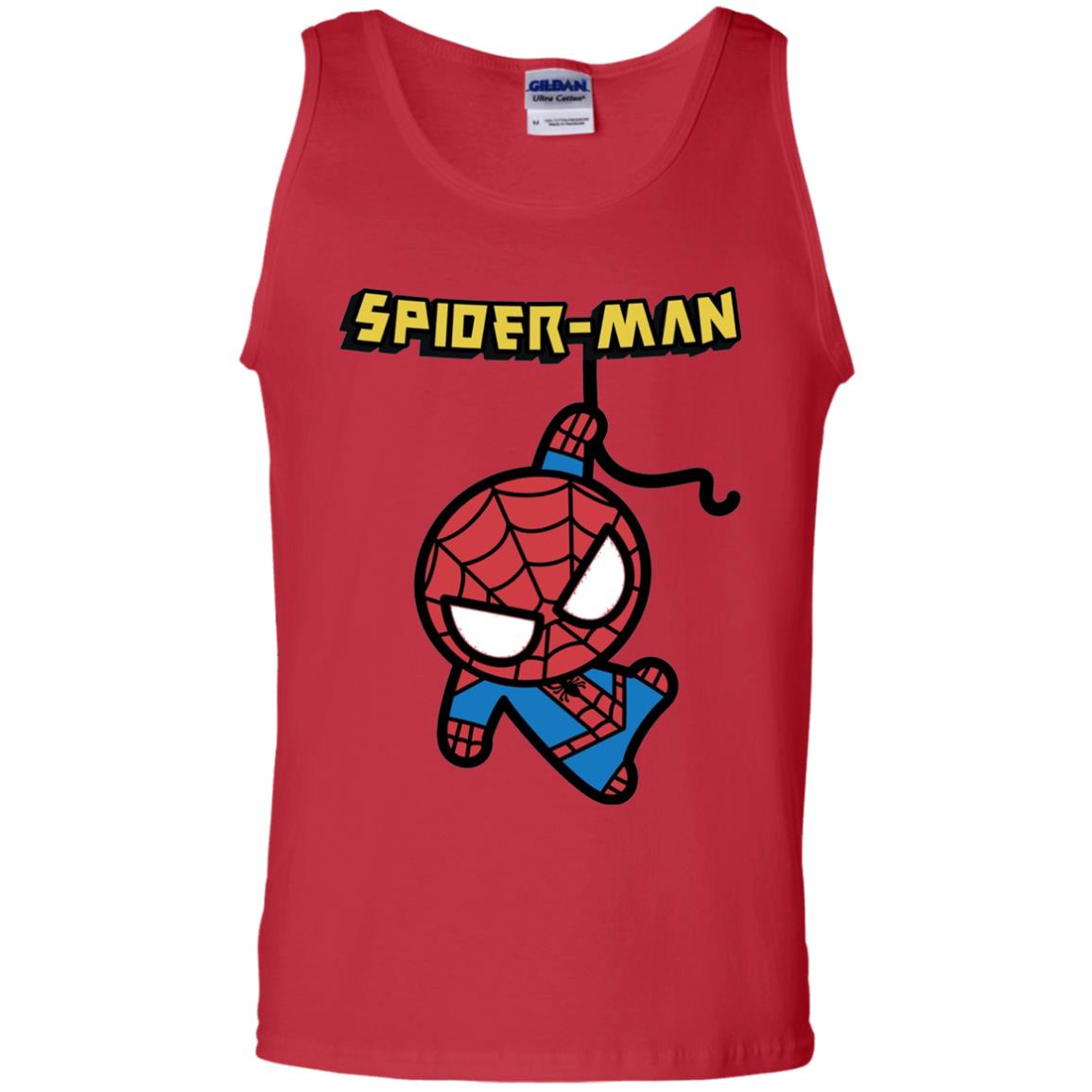 Spider-man Hanging Cute Kawaii Premium T-shirt Red