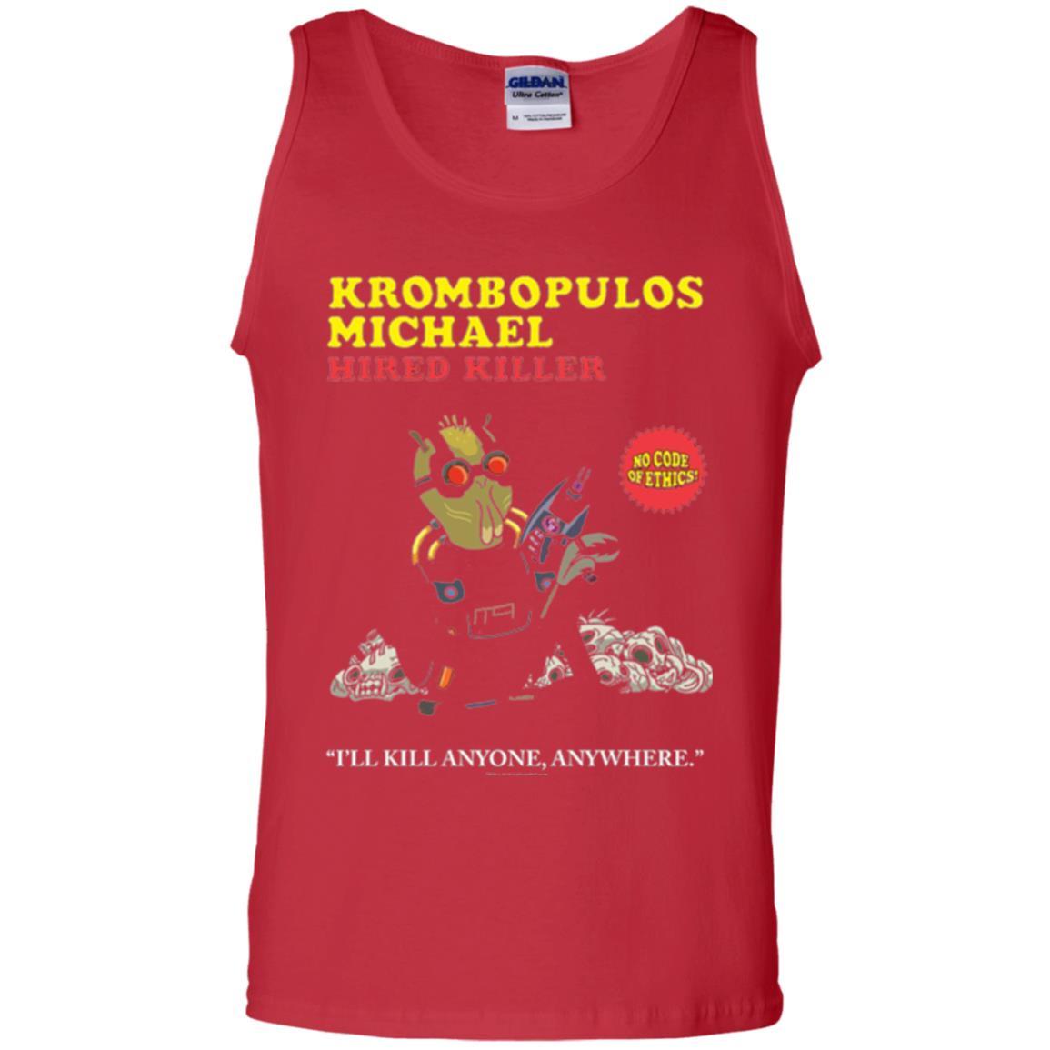 Film T-shirt Krombopulos Michael Hired Killer Red