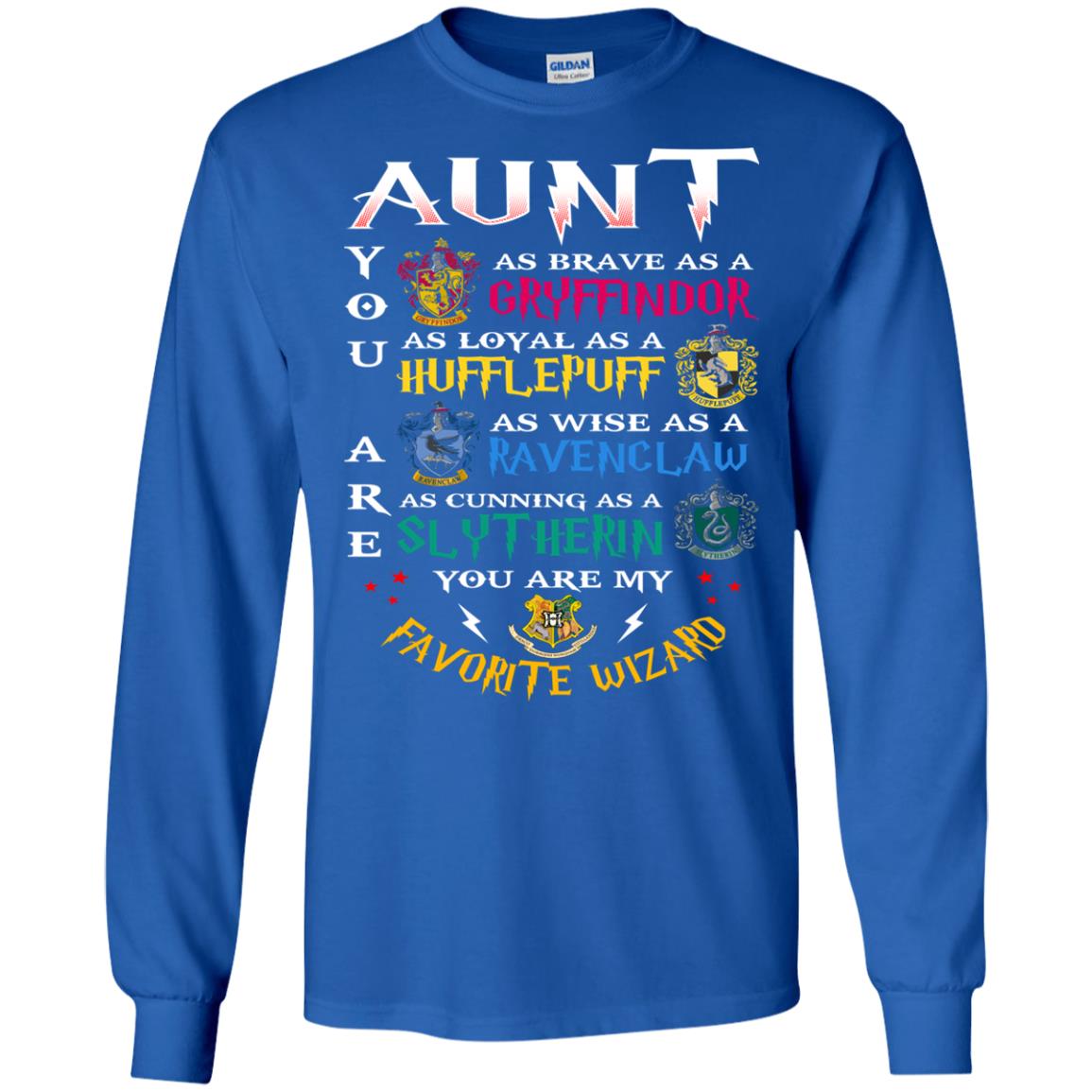 Aunt My Favorite Wizard Harry Potter Fan T-shirt Royal