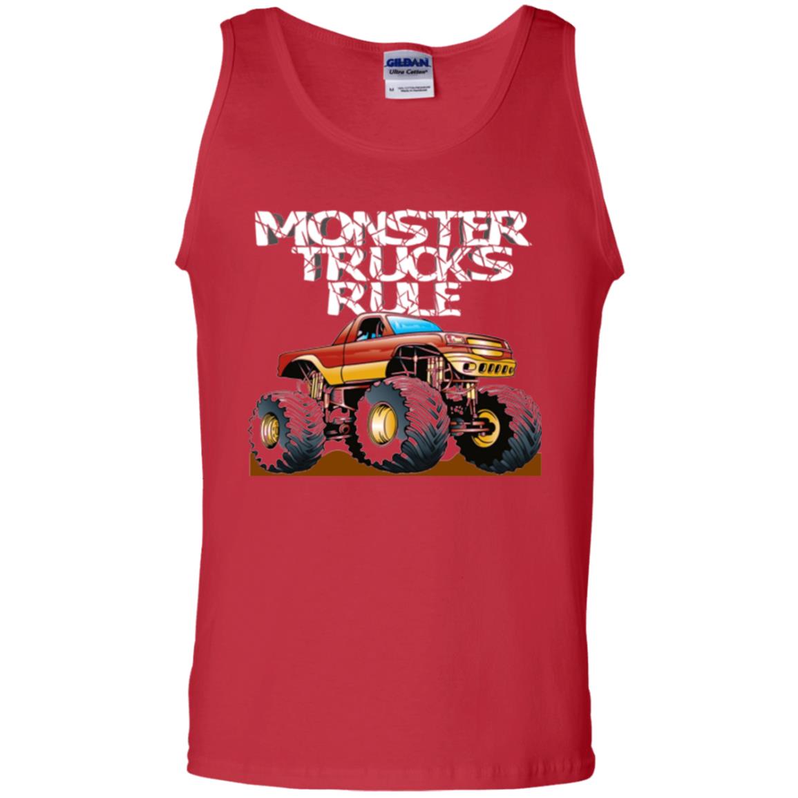 Monster Trucks Rule T-shirt Red