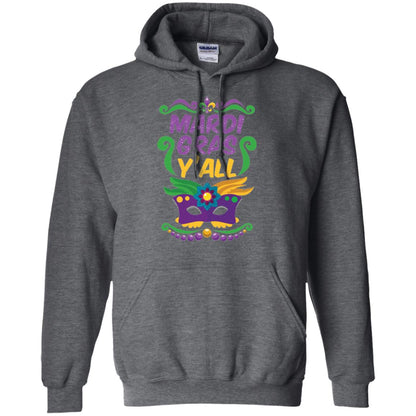 Mardi Gras T Shirt Mardi Gras Y_all T-shirt Dark Heather