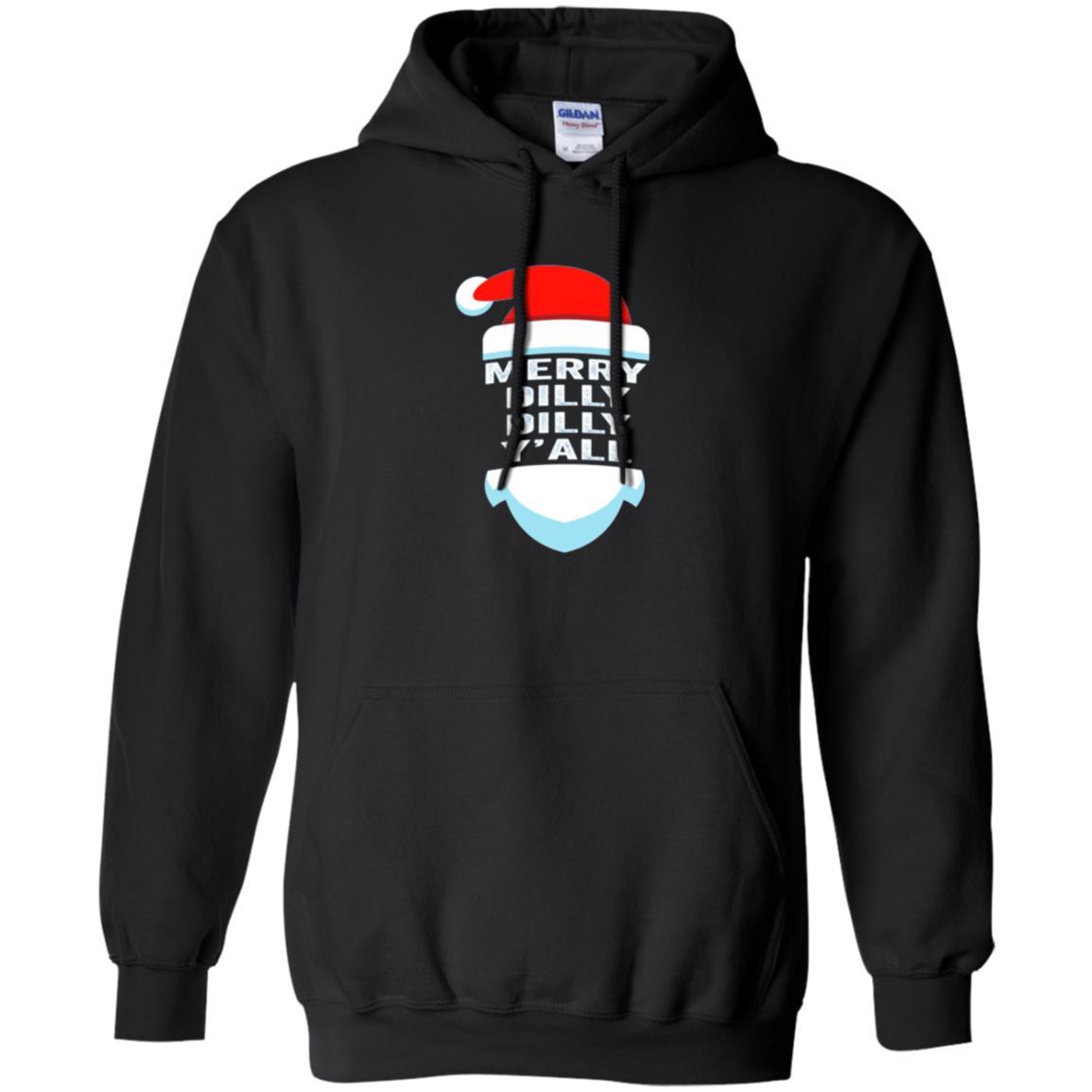 Christmas T-shirt Dilly Dilly Y_all Santa Claus Black