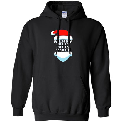 Christmas T-shirt Dilly Dilly Y_all Santa Claus Black