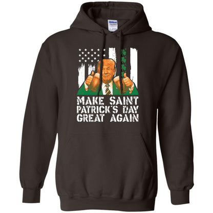 Make St Patrick_s Day Great Again Funny Trump T-shirt Dark Chocolate