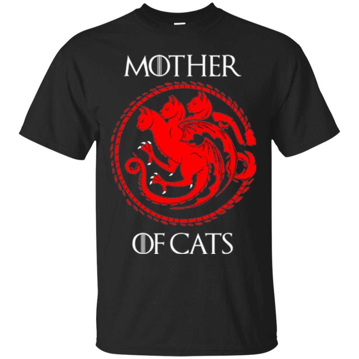 Cat Lover T-shirt Mother Of Cats Hot Black