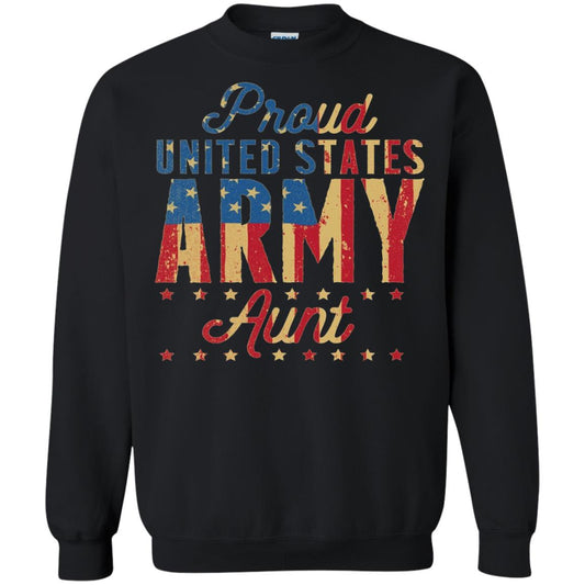 Proud United States Army Aunt Us Shirt Black