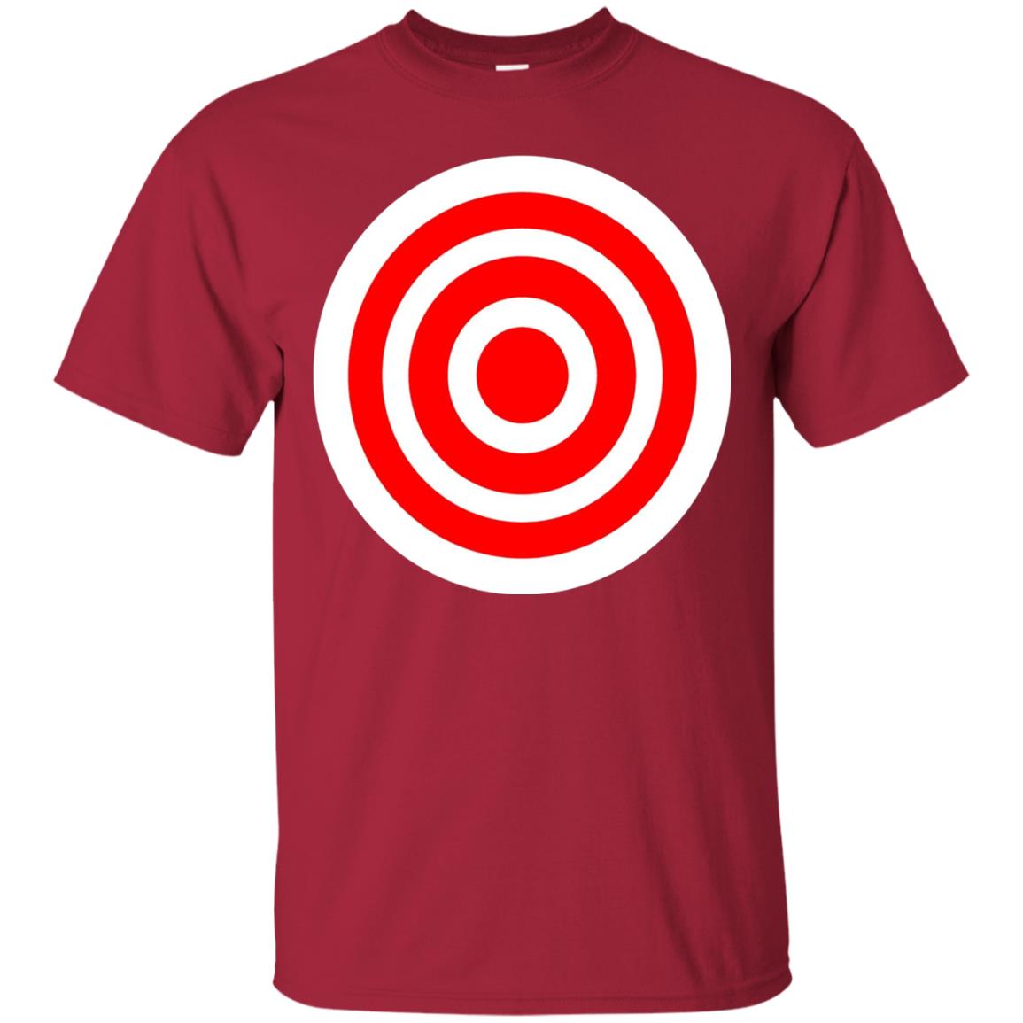 Funny Practice Bulls Eye Board Game Target T-shirt Cardinal