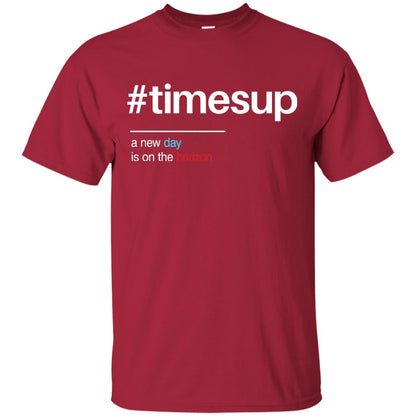 Women_s Right T-shirt Hash Tag Times Up Cardinal