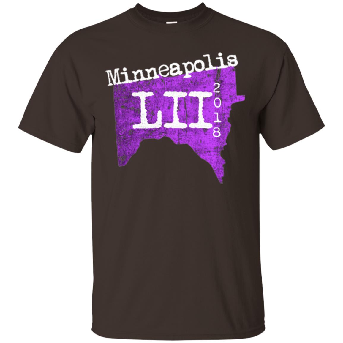 Football Lover T-shirt Minneapolis Minnesota 2018 T-shirt Dark Chocolate