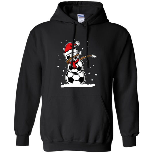 Christmas T-shirt Dabbing Snowman Ball Black