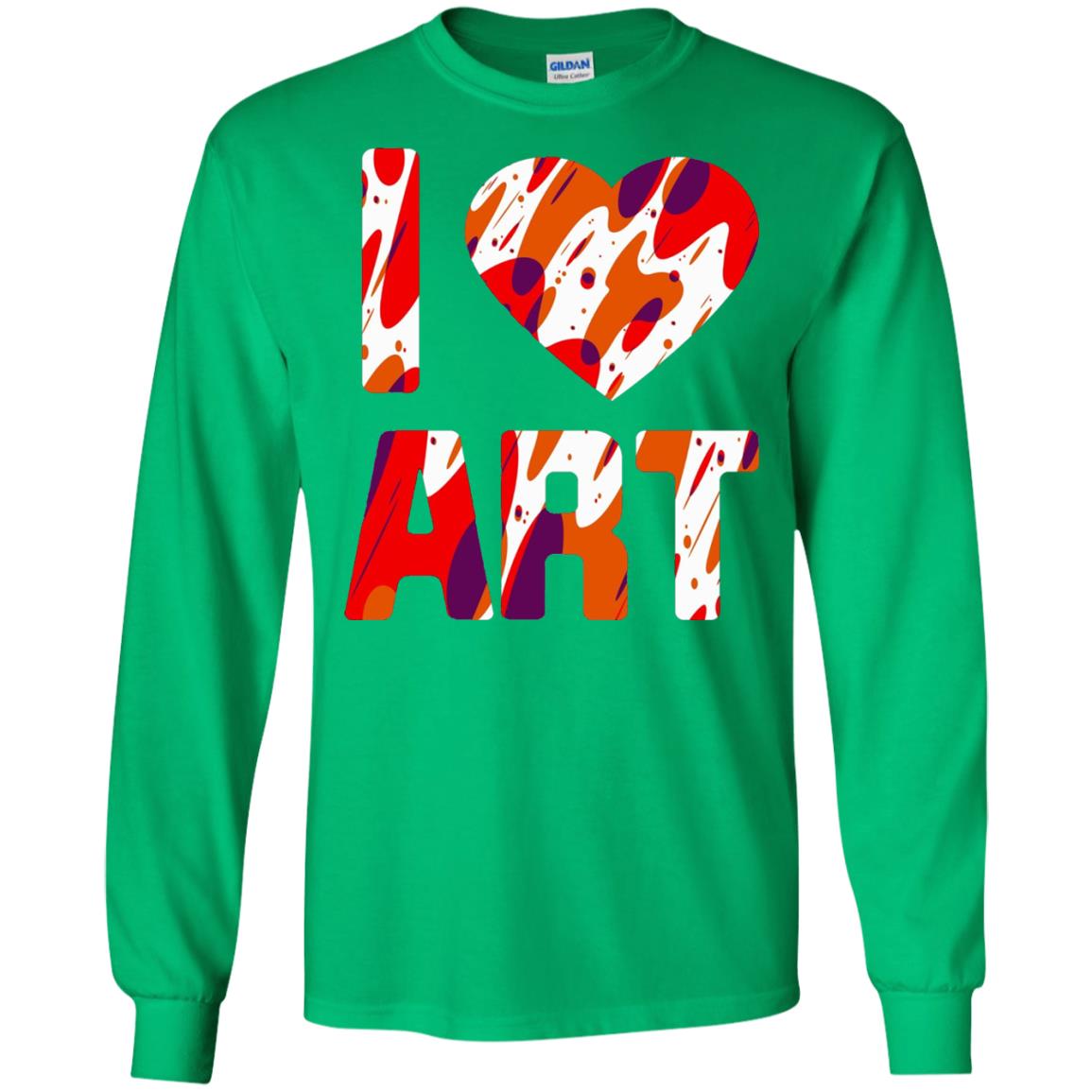 Artist T-shirt I Love Art Irish Green