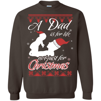 Family T-Shirt A Dad Is For Life Not Just For Christmas Dark Chocolate