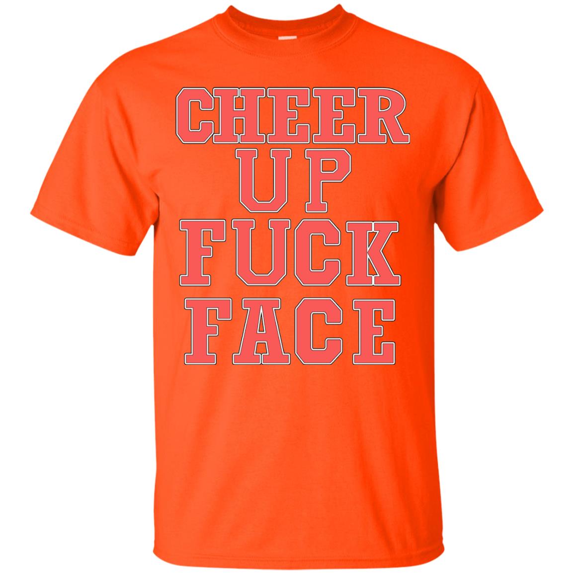 Cheer Up Face Shirt Orange