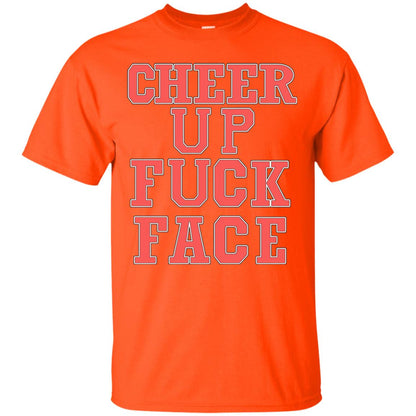 Cheer Up Face Shirt Orange