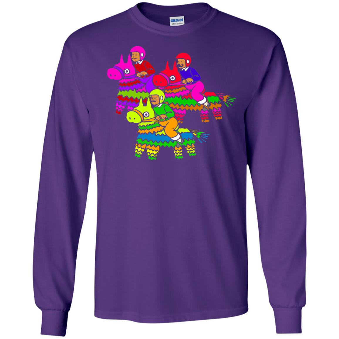 Cinco De Derby Pinata Jockeys Horse Race T-shirt Purple