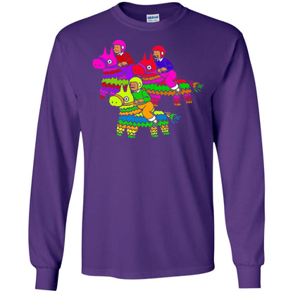Cinco De Derby Pinata Jockeys Horse Race T-shirt Purple