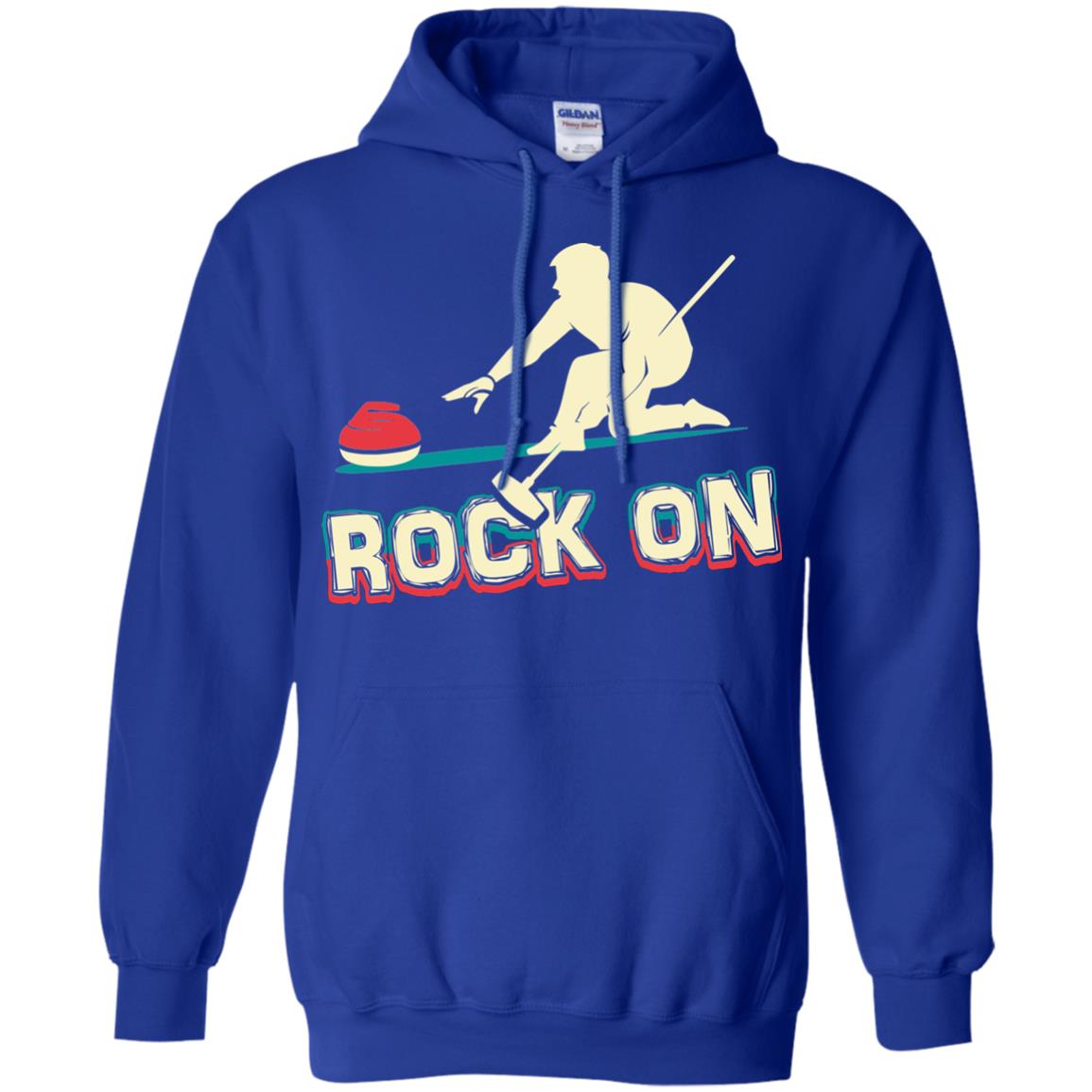 Curling Winter Lover T-shirt Rock On Curling Winter Sports Royal