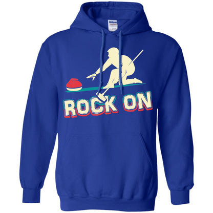 Curling Winter Lover T-shirt Rock On Curling Winter Sports Royal