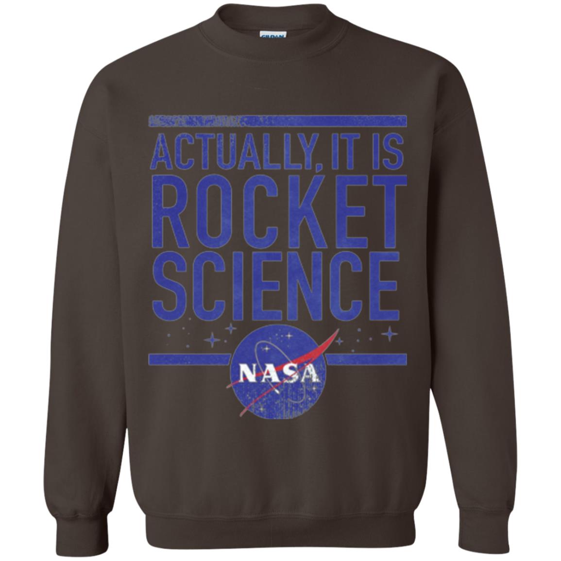 Science T-shirt Actually It Is Rocket Science Graphic Dark Chocolate