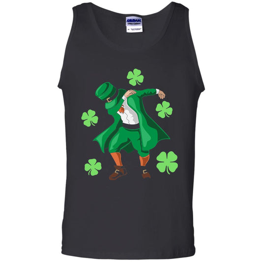 Funny Dabbing Leprechaun St. Patricks Day T-shirt Black