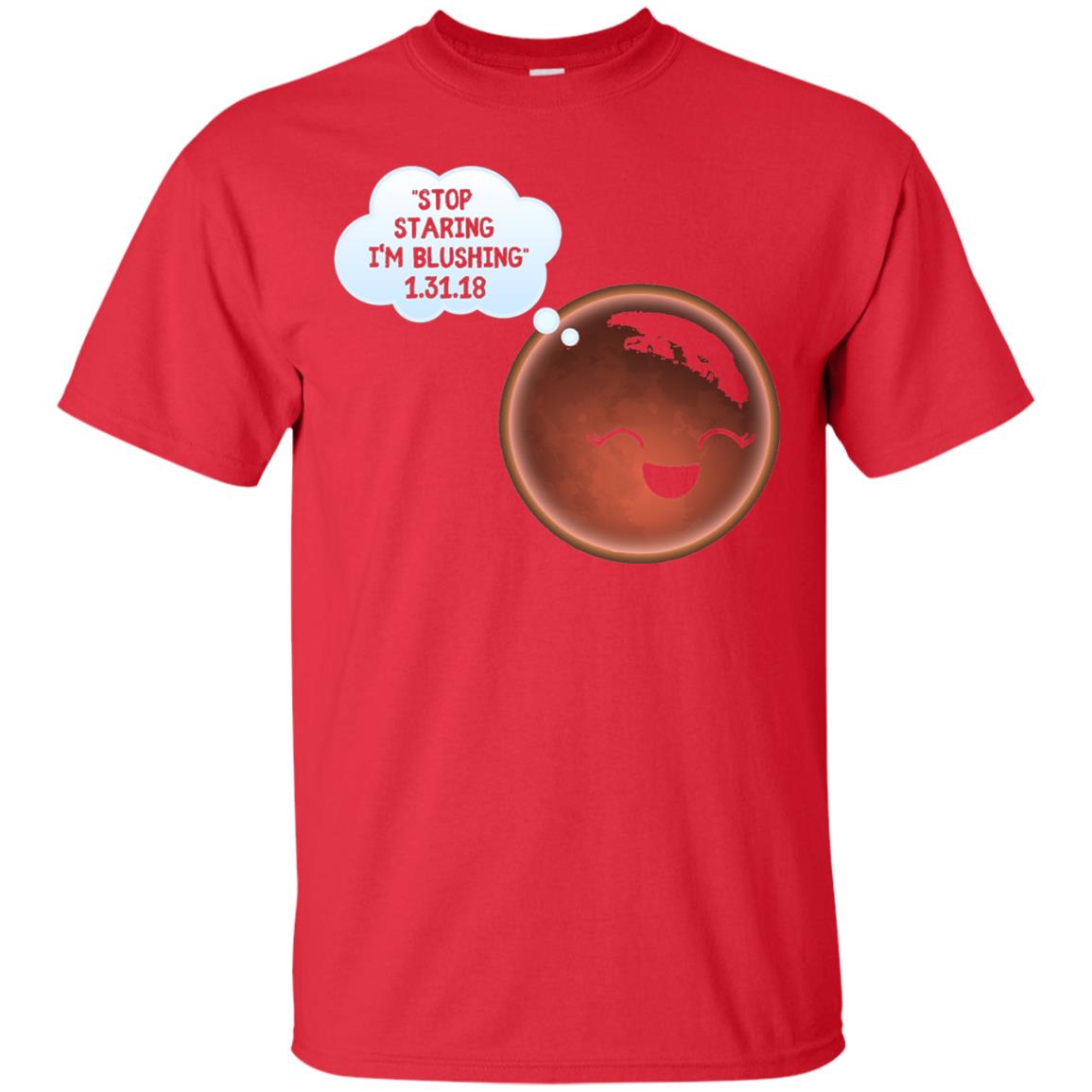 Celestial Total Lunar Eclipse 2018 T-shirt Funny Meme Red