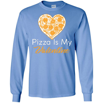 Pizza Lover T-shirt Pizza Is My Valentine Carolina Blue