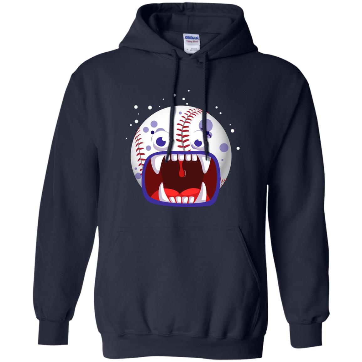 Baseball Halloween Shirt Navy